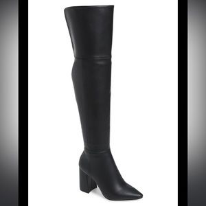 Charles David Black Over The Knee Heeled Boots